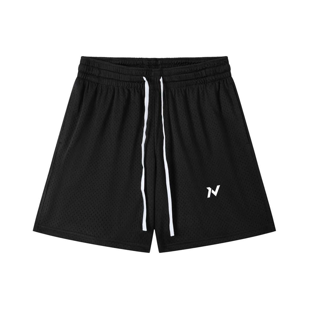 Iron Vault Mesh Training Shorts — Black - Iron Vault Gym Clothing