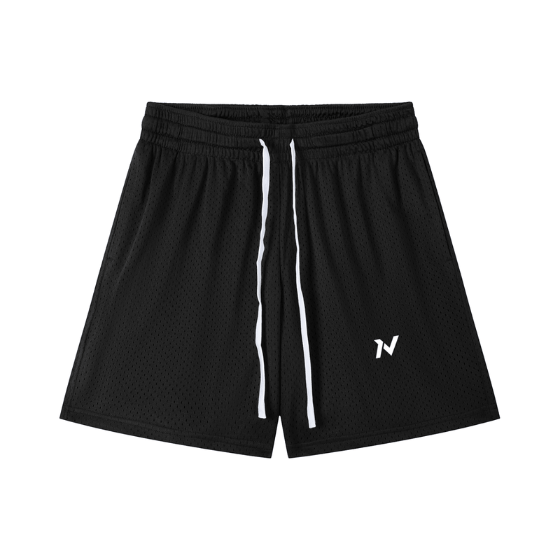 Iron Vault Mesh Training Shorts — Black - Iron Vault Gym Clothing