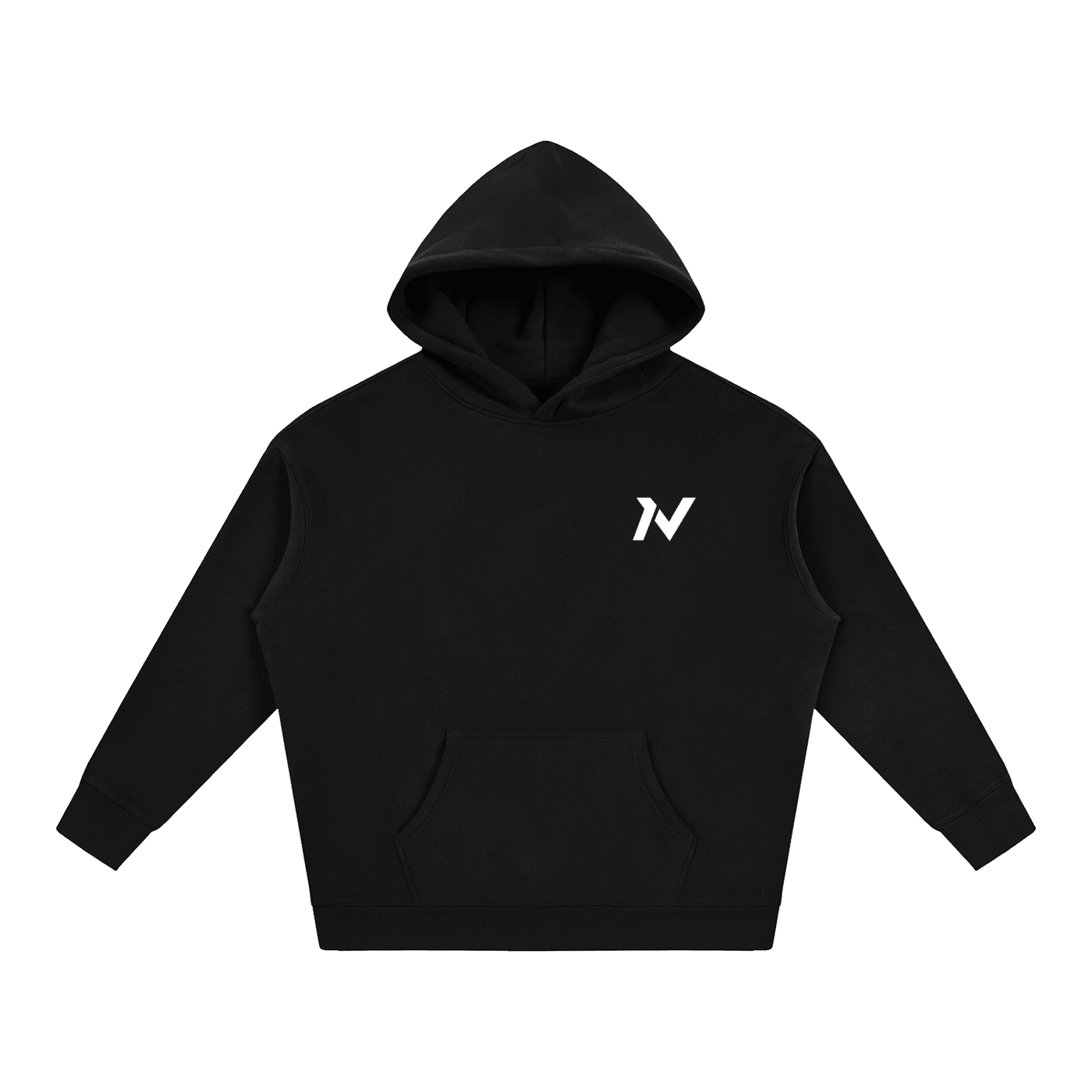 Iron Vault Oversize Fleece Hoodie — Black - Iron Vault Gym Clothing