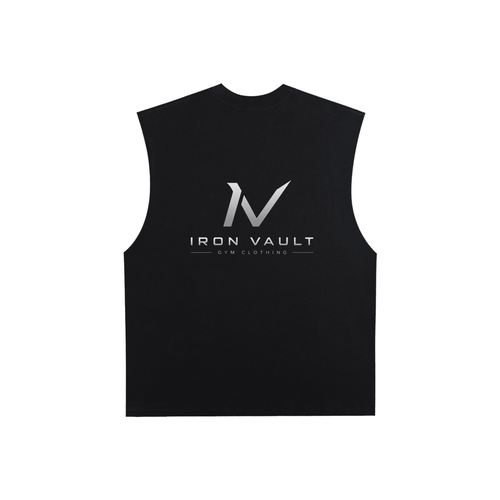 Raw Edge Cotton Tank Top - Iron Vault Gym Clothing