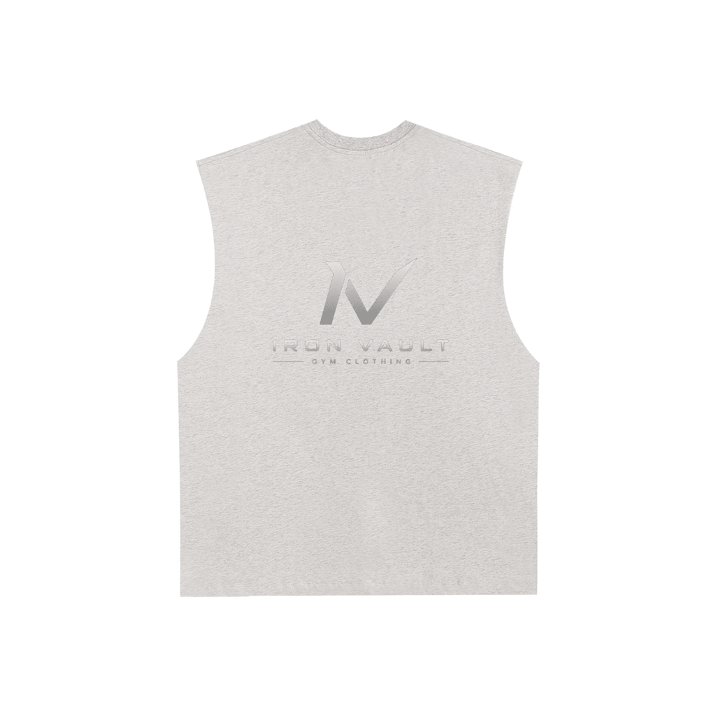 Raw Edge Cotton Tank Top - Iron Vault Gym Clothing